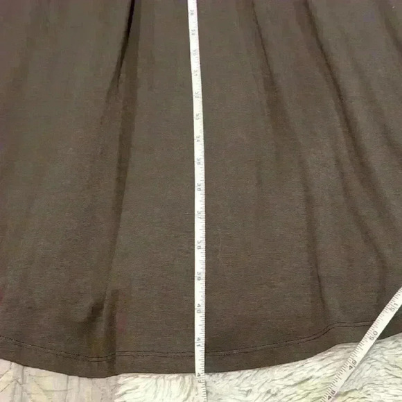 Marc Aurel Brown Midi Capsule Dress 12 Stretch Minimalist Casual Elevated Basic - Picture 4 of 17